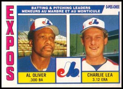 332 Expos Team Leaders - Al Oliver Charlie Lea TL, CL